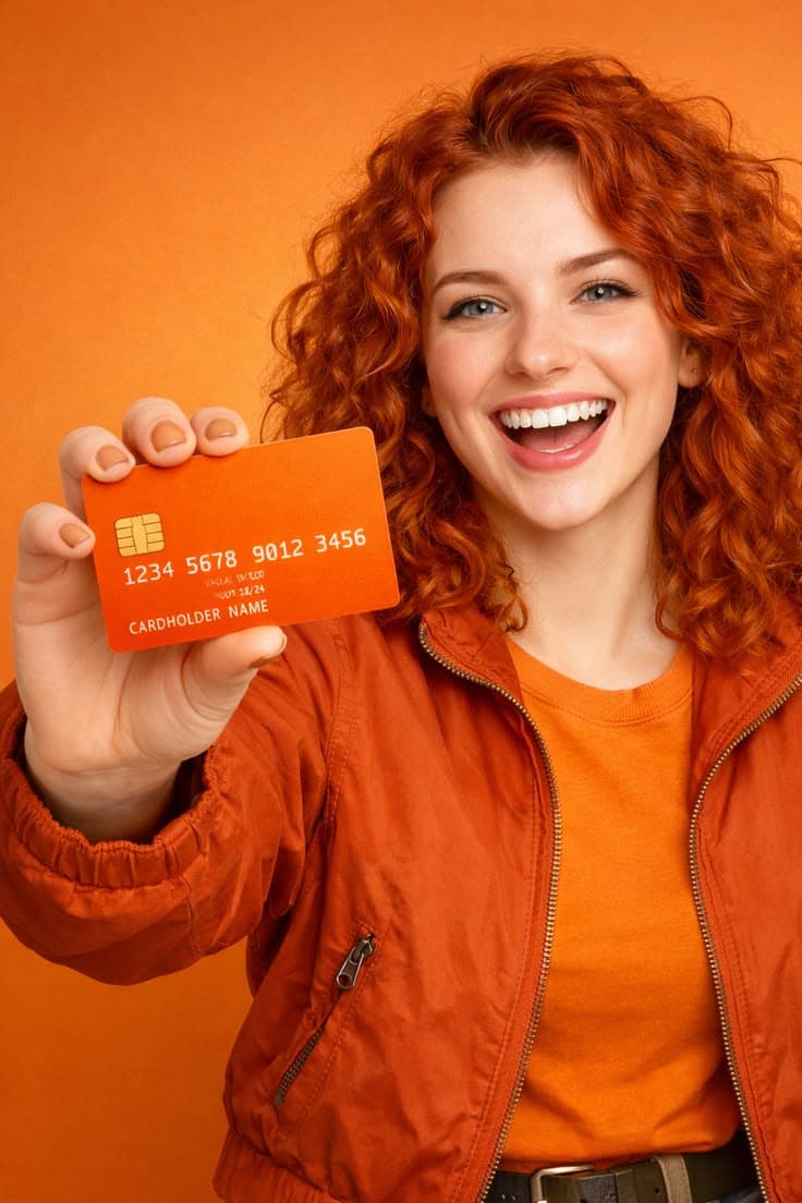 Customer holding a WiseVault card